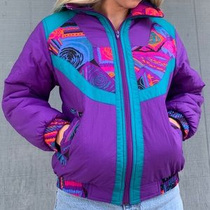 Retro puffy jacket